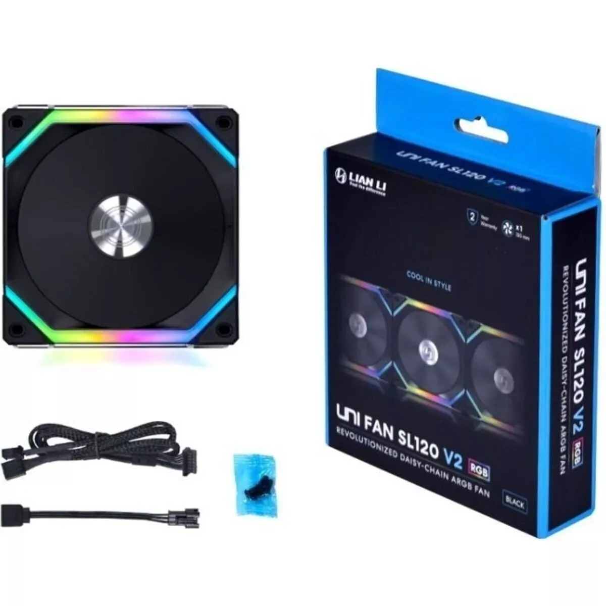 Фото Lian Li UNI FAN SL-INF Обратное лезвие, черный, упаковка из 3 предметов, 120 мм RSLIN120-1W №2