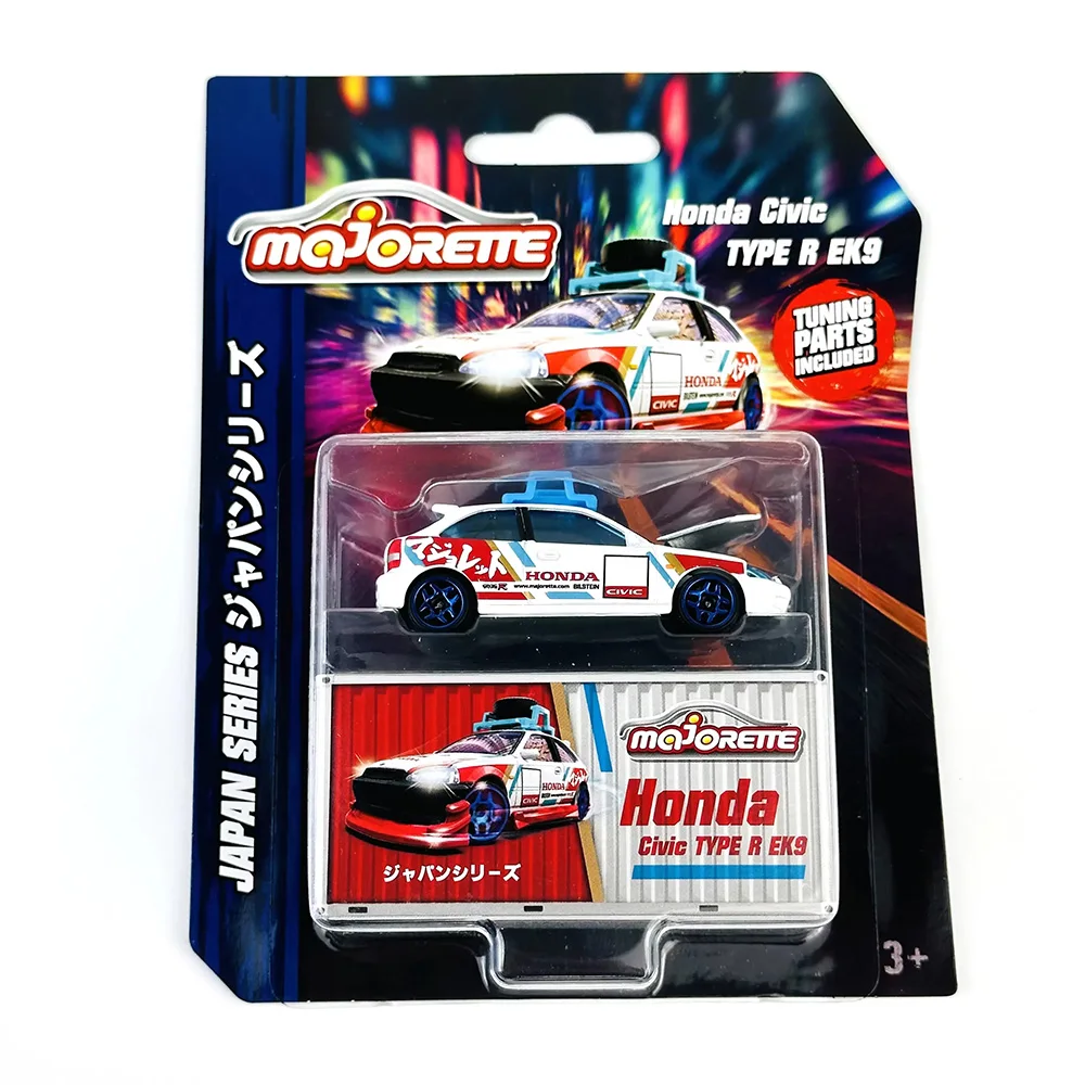 Фото Majorette 1:64 Civic R EK9 Nissan GT R NISSAN Z Hiace Cefiro A31 Коллекция из сплава, литая под давлением модель автомобиля, украшение, подарочная игрушка №2