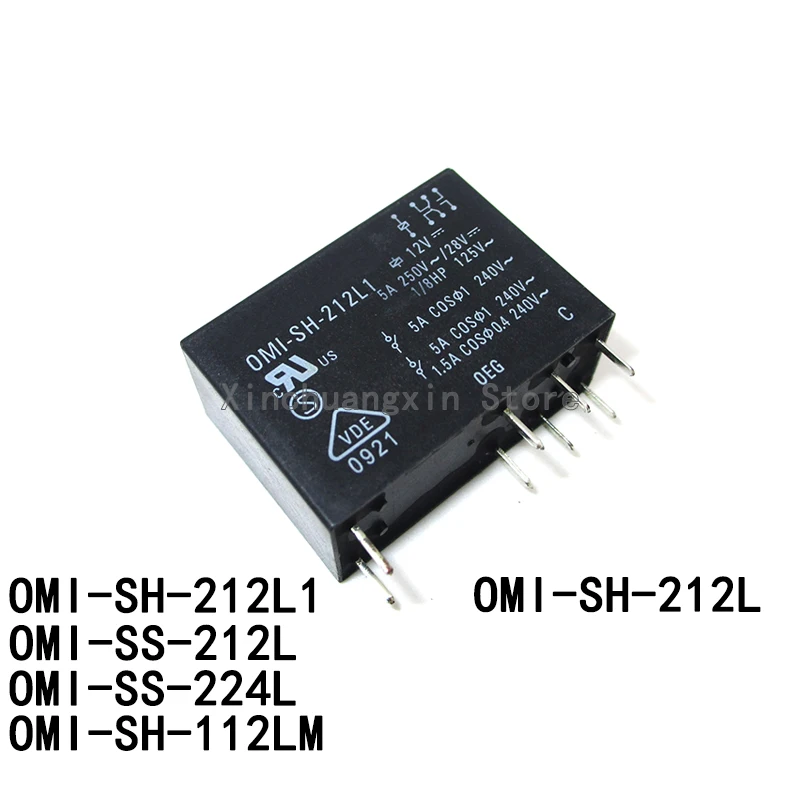 1 шт. OM1 OMI-SS-212L1 SH-112L OMI-SS-224L OMI-SH-112LM 4/8-контактное 12 В 24 В постоянного тока 10A5A силовое реле