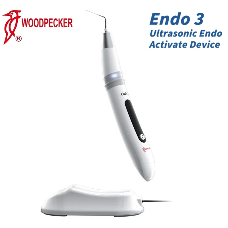 Ультразвуковой активатор Woodpecker Endo 3, светодиодный стоматологический беспроводной активатор, ультразвуковое устройство, двухрежимное эндодонтическое орошение корневых каналов