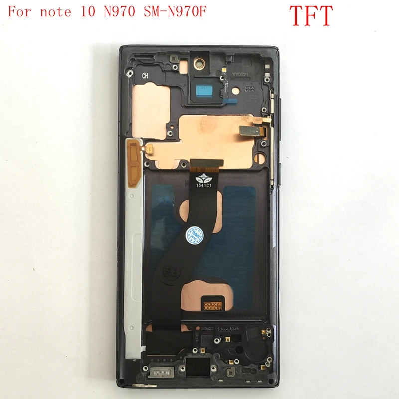 Pop TFT для Samsung Note 10 N970 SM-N970F ЖК-экран сенсорное стекло DIgitizer рамка SM-N970F SM-N970U