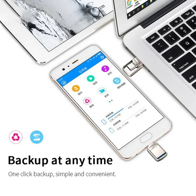 Фото USB-флеш-накопитель Lenovo, 3,0 дюйма, 128 ГБ, 1 ТБ №3