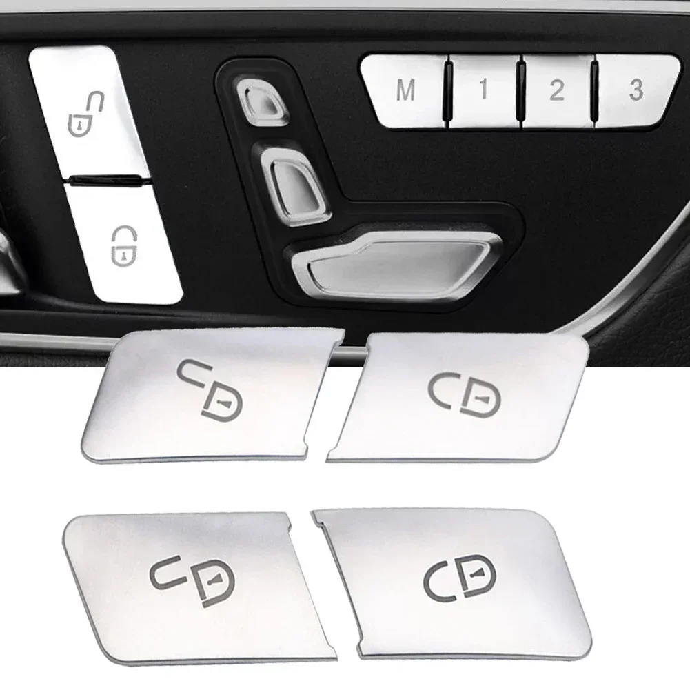 Фото Дверной замок автомобиля, кнопка разблокировки, крышка для Mercedes Benz C/E W204/W212, 4 шт., крышка кнопки, накладка, аксессуары для интерьера №4