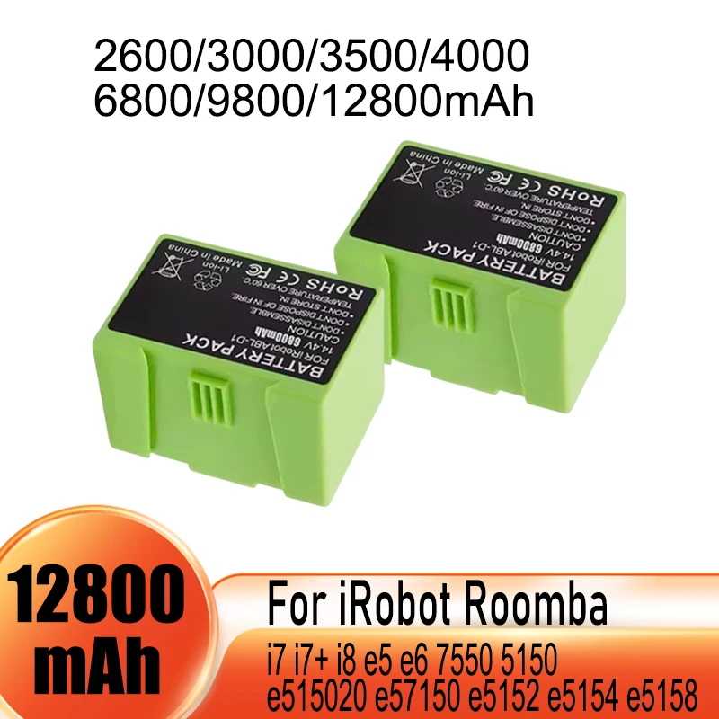 Оригинальный сменный аккумулятор ABL-D1 для iRobot Roomba i7 i7 + i8 e5 e6 7550 5150 e515020 e57150 e5152 e5154 e5158 i3 i4 1800 мАч