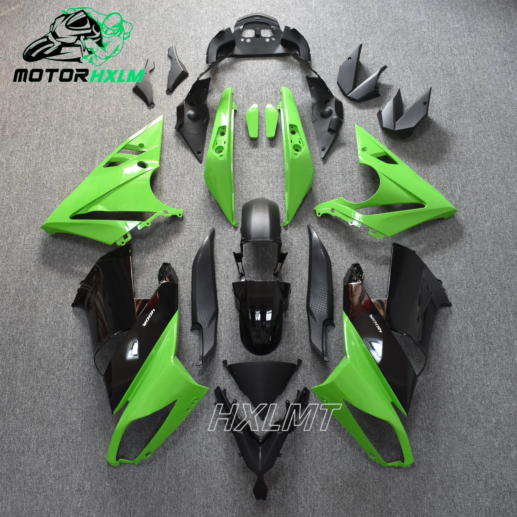 Фото Комплект обтекателей для Kawasaki 650R Ninja ER6F 2009 2010 2011 ER-6F 09 10 11 ER 6F, красные, черные детали кузова (литье под давлением) №4
