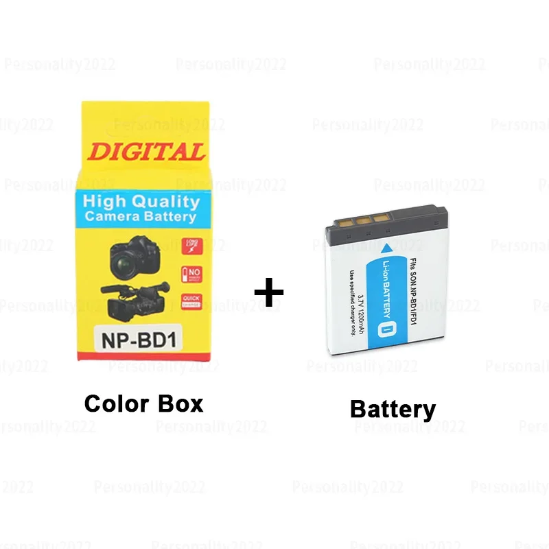 Аккумулятор NP-BD1 FD1 для Sony Cyber-shot DSC-T2 DSC-T70 DSC-T75 DSC-T77 DSC-T200 DSC-T300 DSC-T500 DSC-T900 NPFD1 Аккумуляторы для камеры (art.: 3920cf5721f18) - 3920cf5721f18