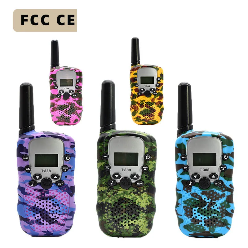 Камуфляжная детская рация T388 PMR GMRS, портативная рация с дистанционным беспроводным вызовом, 3-х километров, игрушка, детская рация Электронные игрушки