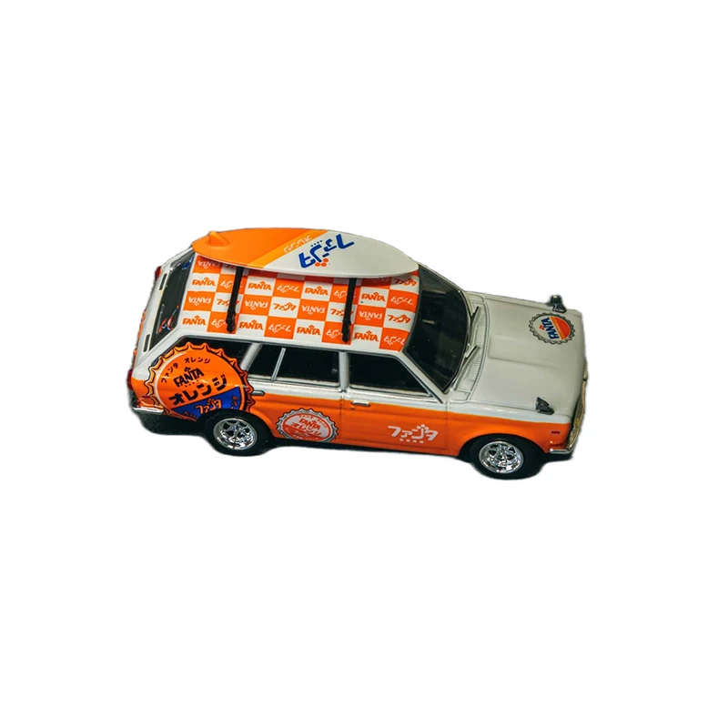 Фото TW литой под давлением масштаб 1/64 модель автомобиля Dartson из сплава Dartson Blue Bird 510 Crock Play транспортные средства игрушки для мальчиков подарок оригинальная коробка №3