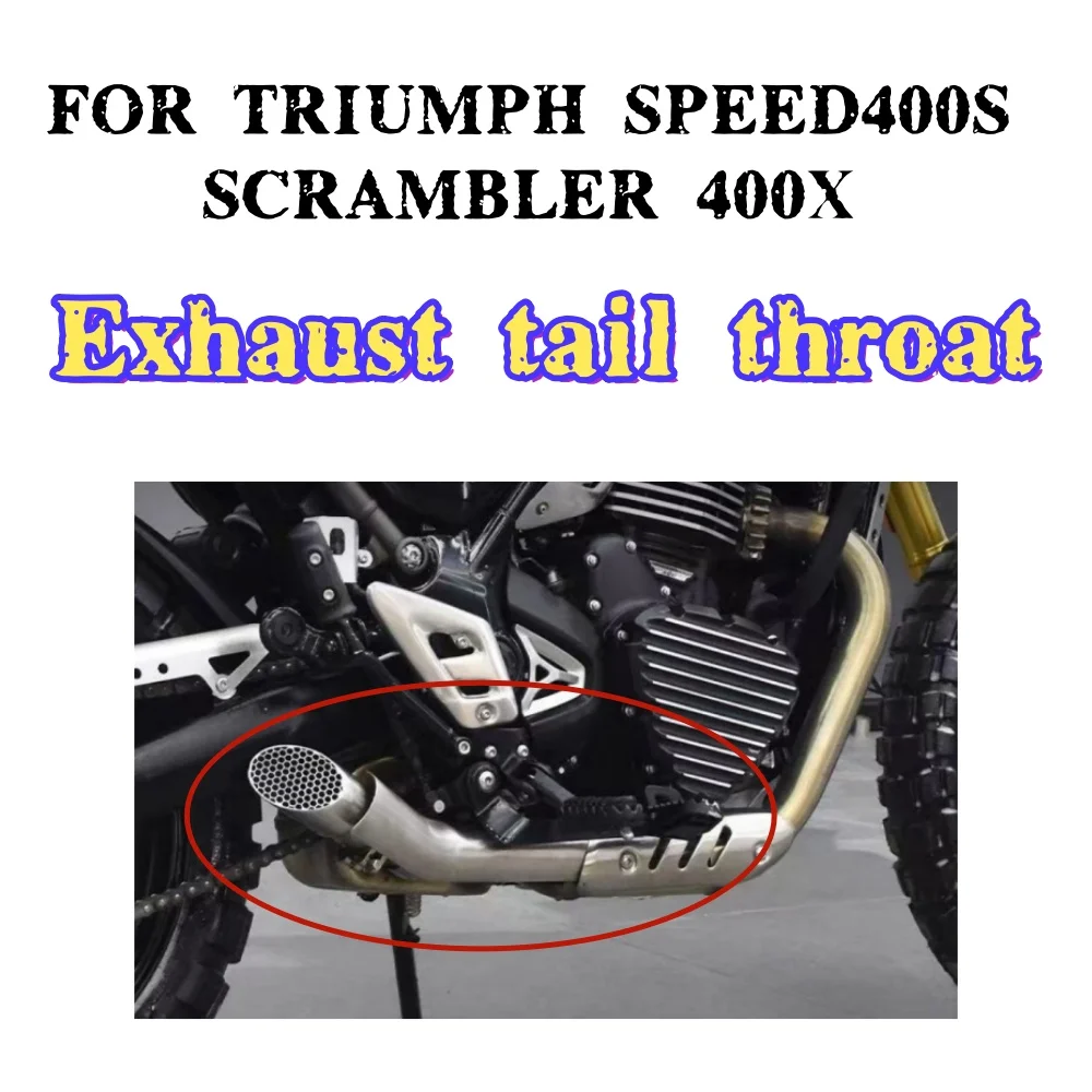 Triumph Speed400/Scrambler 400X на заказ одиночный выхлопной хвост горло сотовый хвостовой наконечник украшения аксессуары