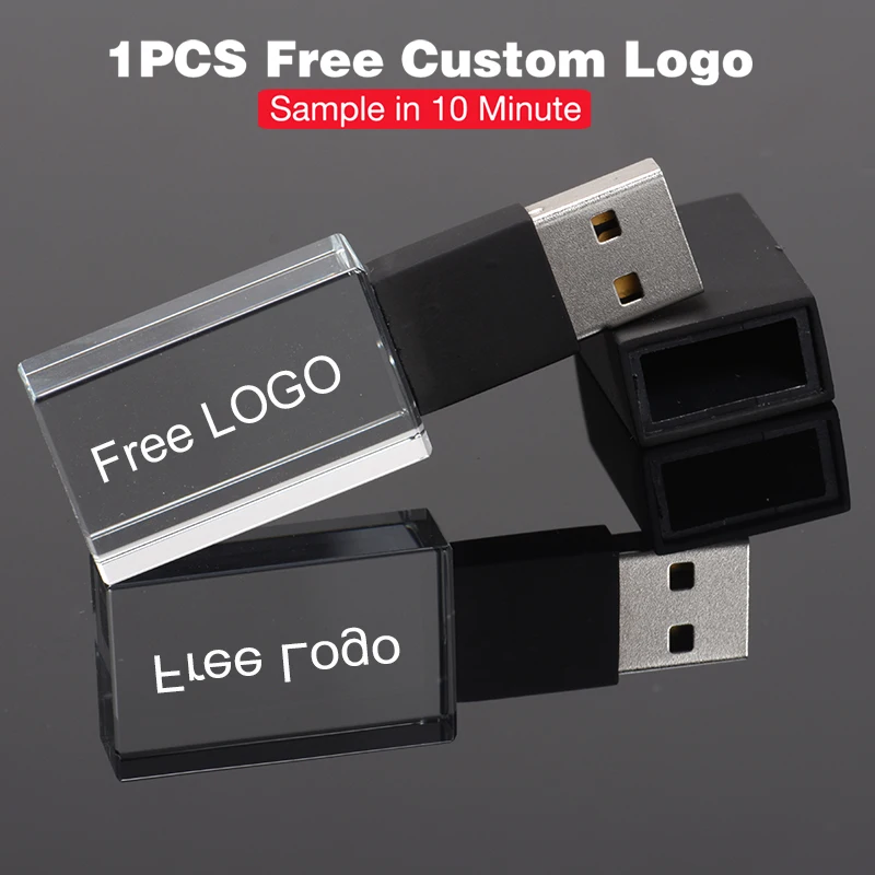 Новый роскошный хрустальный USB флеш-накопитель 128 ГБ, флеш-накопитель с бесплатным пользовательским логотипом, карта памяти 64 ГБ, креативная деревянная коробка, свадебный подарок