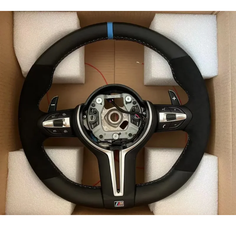Кожаный руль M из алькантары F20 F22 F30 F32 F10 F12 F07 F01 для рулевого колеса BMW с лопастями переключения передач (art.: 3920ca7ecdbca) - 3920ca7ecdbca
