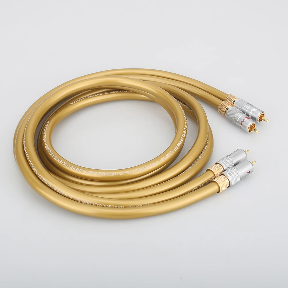Аудиокабели Hifi Cardas, усилитель аудиокабеля HEXLINK GOLDEN 5C, CD, DVD-плеер, динамик, кабель RCA для соединения