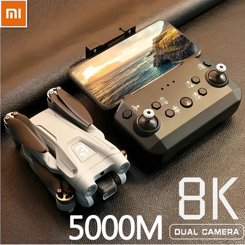 Профессиональный Квадрокоптер Xiaomi Z908 Max Drone 8K HD с бесщеточной HD-камерой, антенной для предотвращения препятствий, складной оптический Квадрокоптер 5000 м