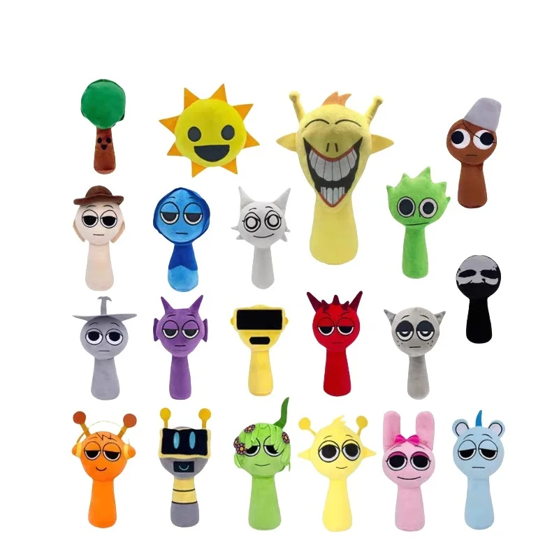 Горячие плюшевые игрушки Sprunki, игра ужасов Wenda Oren Raddy Fun Bot Vineria Grey Sprunki Incredibox, плюшевые игрушки для детей, рождественские подарки