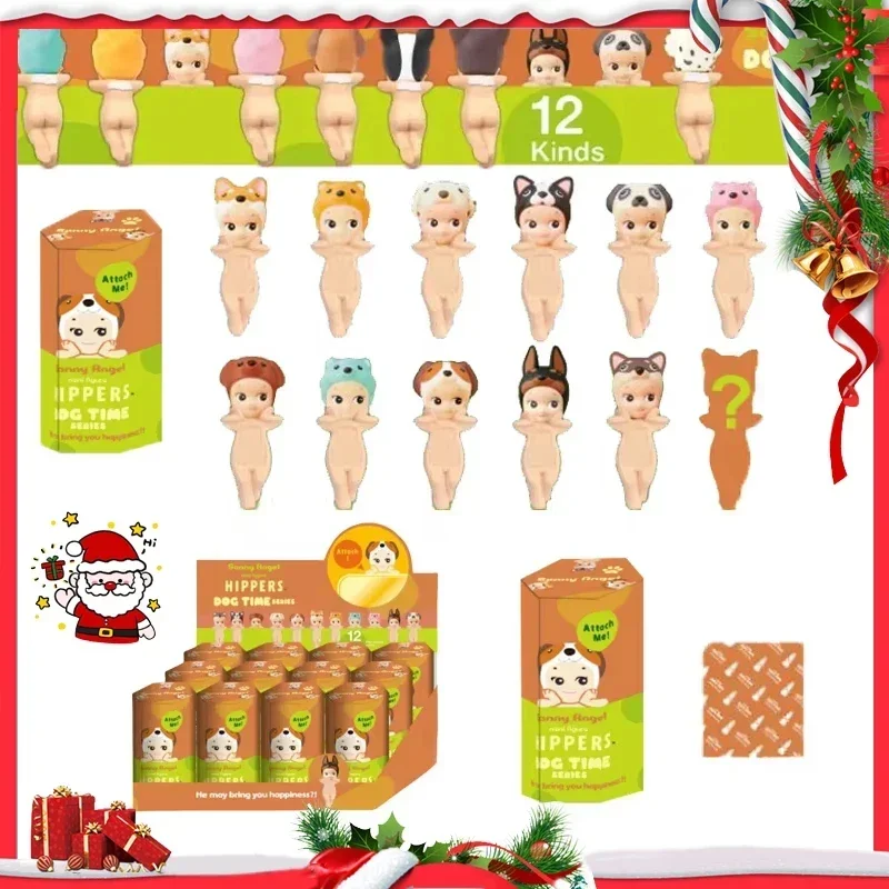 Sonny Angel Dog Time Hipper Series Lucky Pomeranian Аниме Фигурки Украшения Телефон Куклы Игрушки Рождественские Детские Подарки