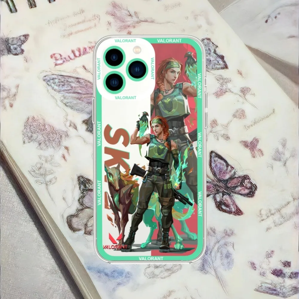 Фото Чехол для телефона Game Valorant Jett Viper для Samsung S21, S22, S23 PLUS lite, ультрапрозрачный чехол №4