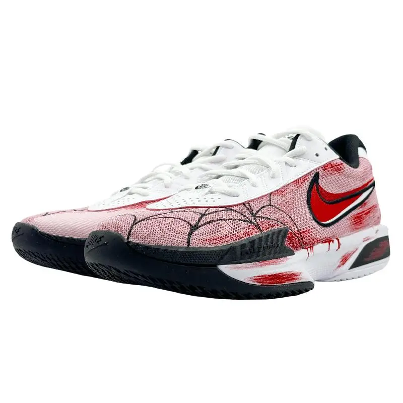 Фото 【Настроить】Nike Air Zoom G.T. Баскетбольные кроссовки Cut Academy, мужские низкие красные кроссовки FB2598-100 №3