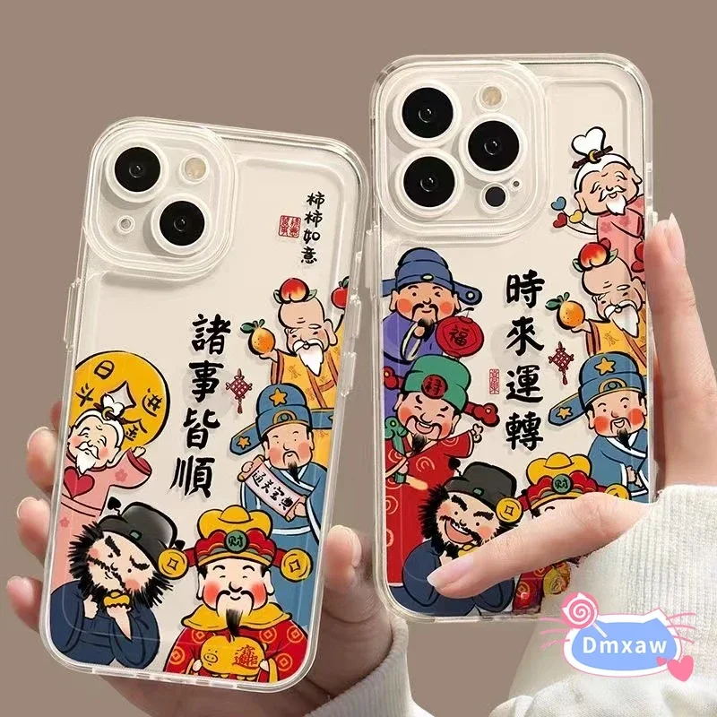 Фото Чехол для телефона Huawei Nova Y70 Plus Y60 Y9 2019 Mate 60 Pro Plus 50 40 30 Pro 50E, новогодний мягкий чехол Get Rich Good Luck №2