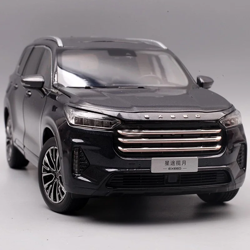 Chery EXEED VX Lanyue 1: 18 Металлическая Автомобильная фотомагнитола, настольные украшения, микромодельный подарок для взрослых, коллекционная оригинальная модель автомобиля