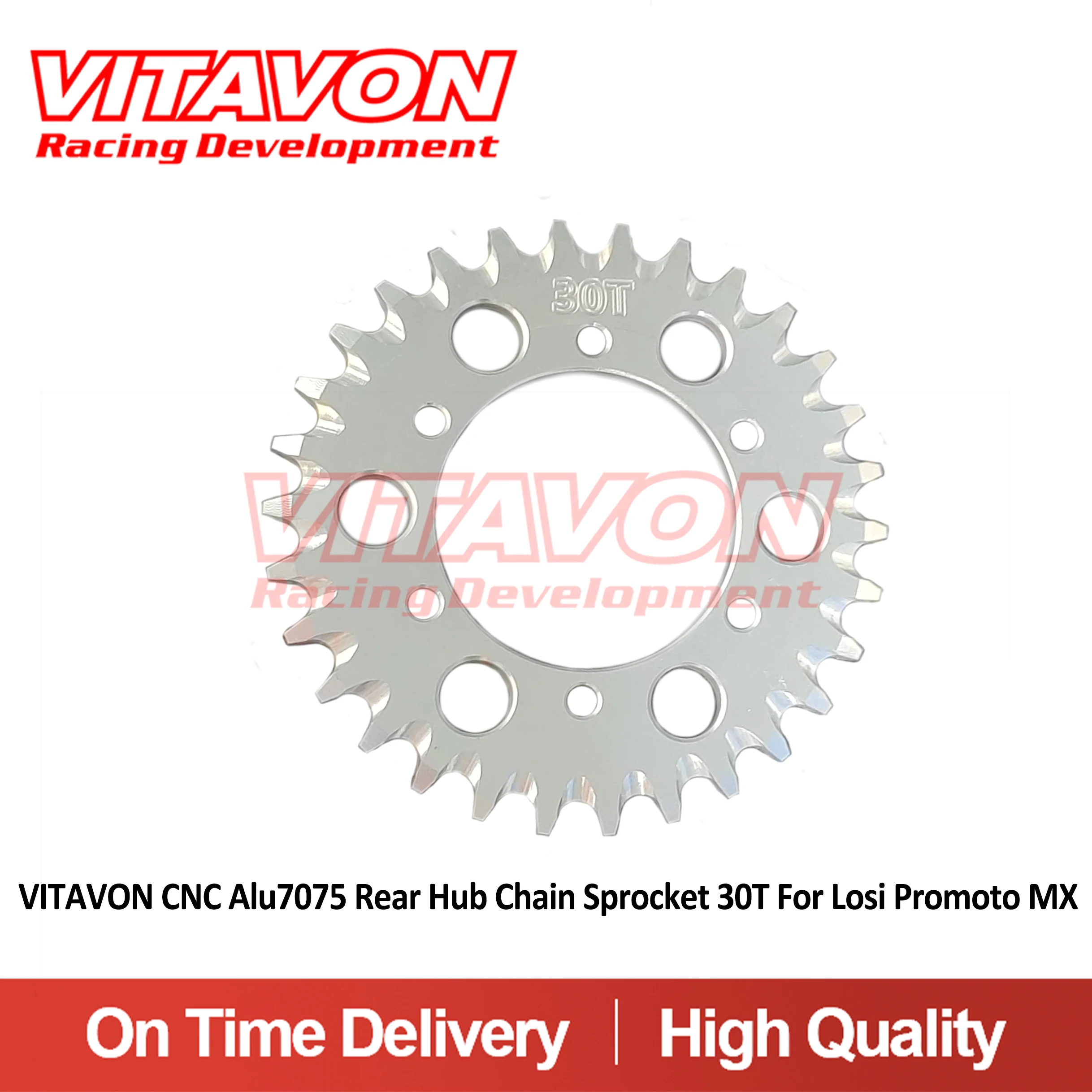 Фото VITAVON CNC Alu7075 Звездочка заднего ступицы 28T,30T,34T,35T,36T для Losi Promoto MX LOS262003 №2