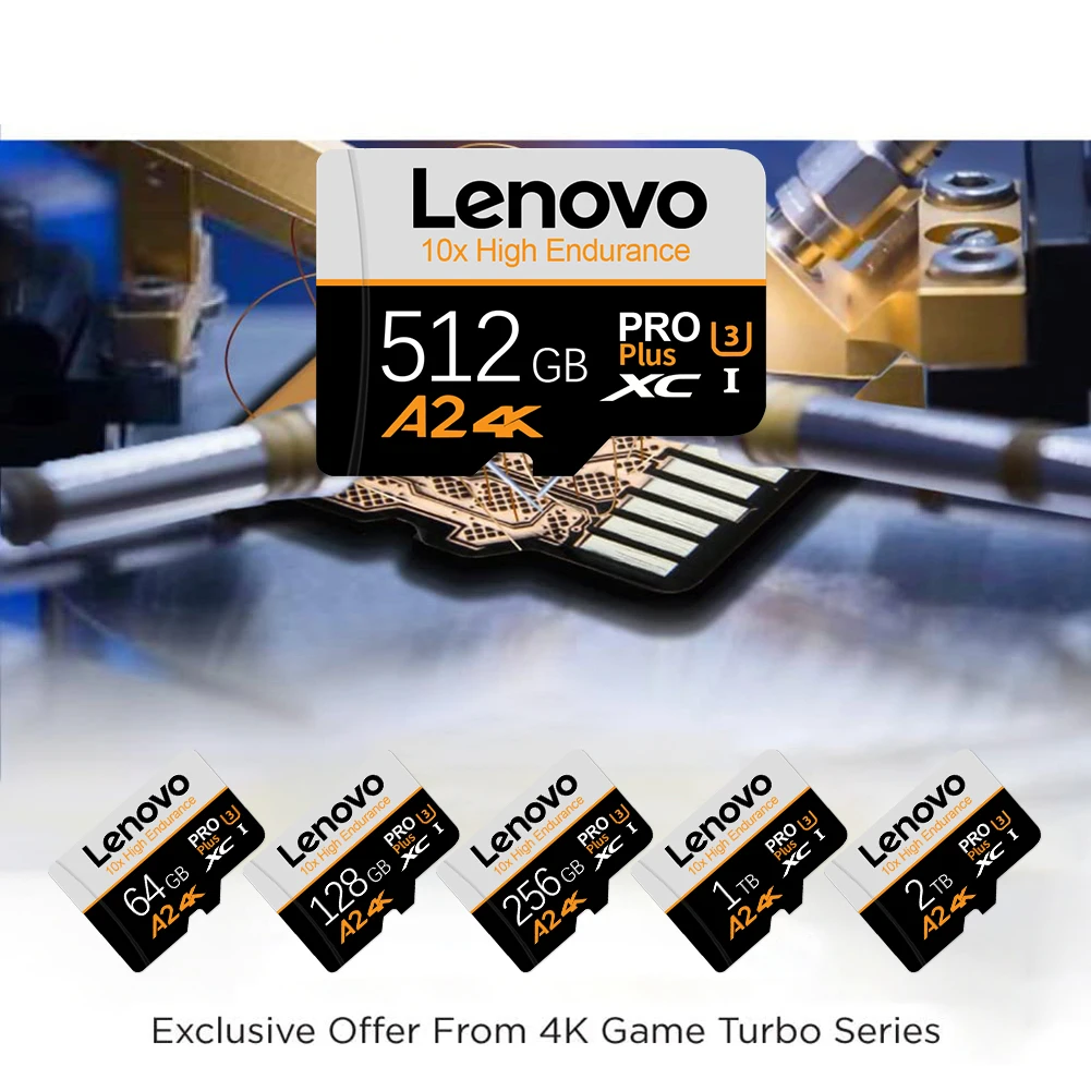 SD-карта Lenovo 2 ТБ, 1 ТБ, 512 ГБ, SD-карта 128 ГБ, сверхбыстрая передача Micro TF SD-карта 128 ГБ Cartao De Memoria для телефона, ПК (art.: 3920cbfc25edf) - 3920cbfc25edf