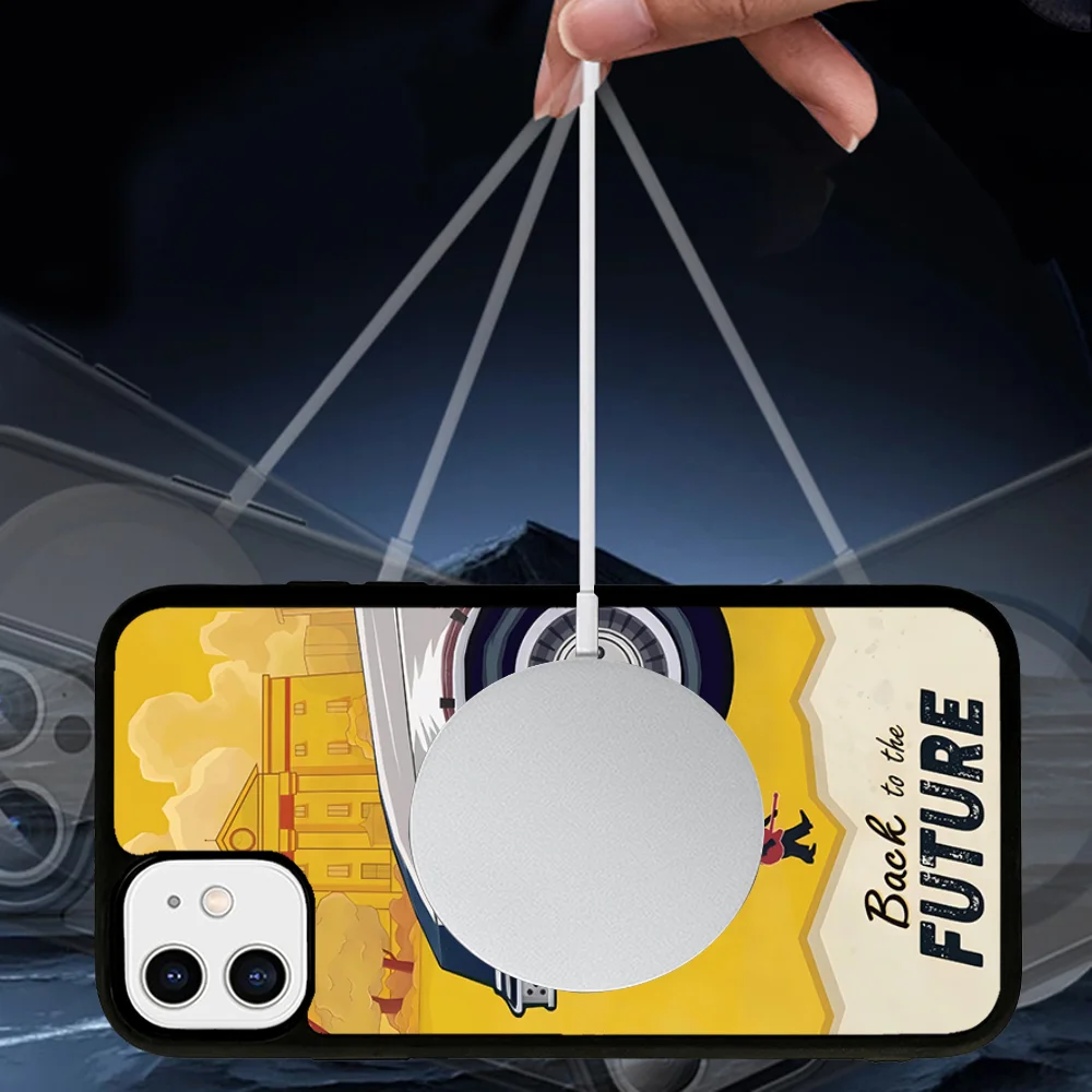 Чехол B-Back To The F-Future с магнитным чехлом для iPhone 16, 14, 13, 12, 11, 15 Pro Max Plus, чехол для беспроводной зарядки Magsafe