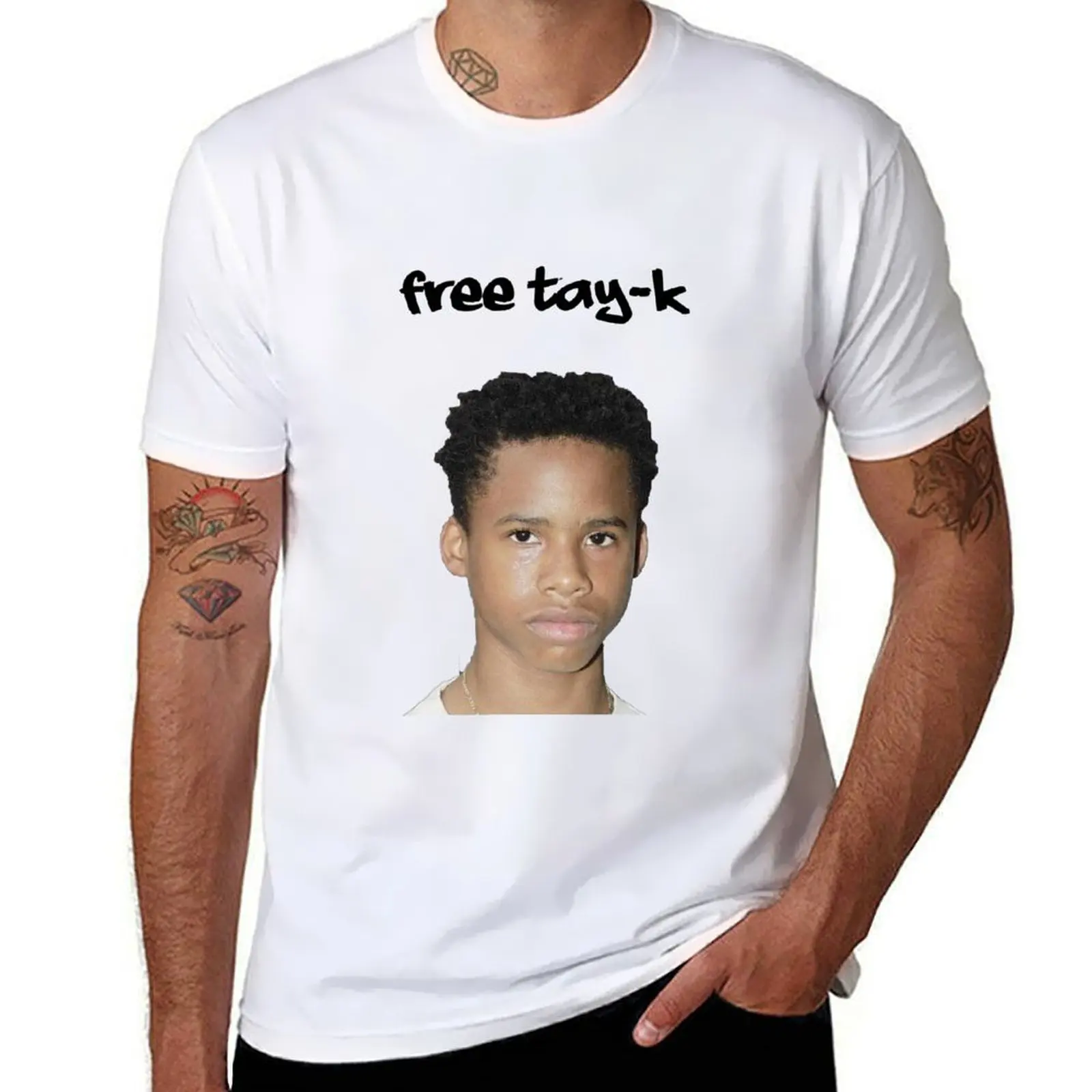 Бесплатная футболка Tay-k, мужские хлопковые футболки, мужская футболка из 100% хлопка