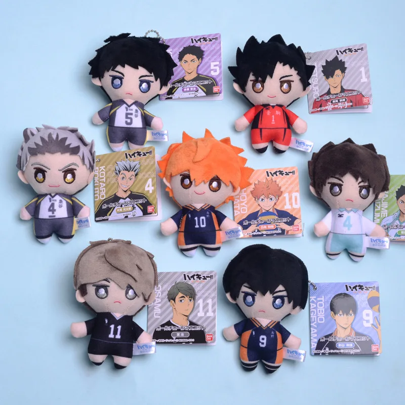 10 см Haikyuu аниме плюшевая игрушка мини-волейбол Мальчик Мягкая кукла Hinata Shoyo toбио коллекционные модели игрушки