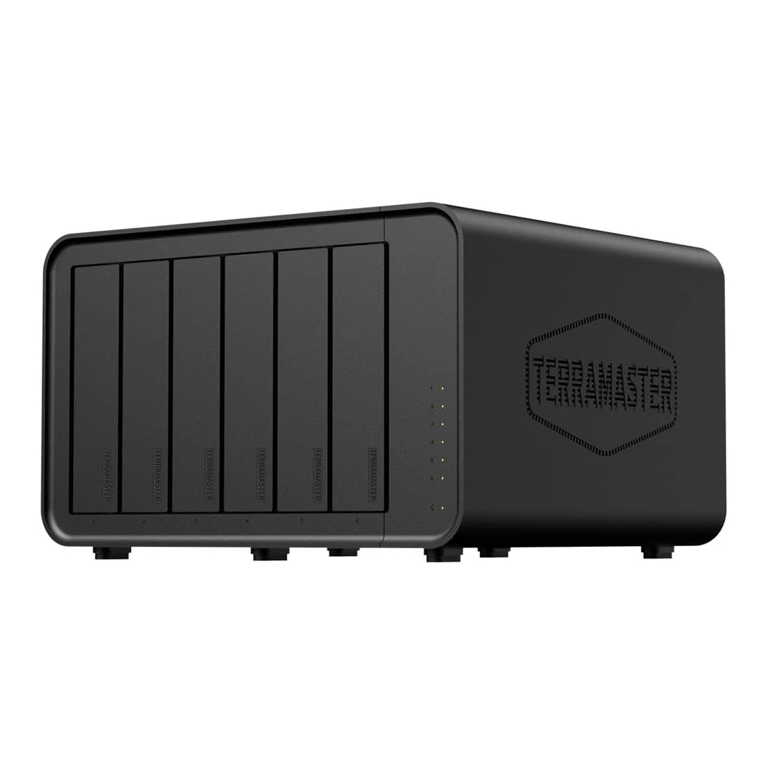 Фото Оригинальное хранилище TERRAMASTER F6-424 NAS, 6 байомов, 8 ГБ оперативной памяти DDR5, два порта 2,5 ГБE, сетевое хранилище (без дисплея) №5