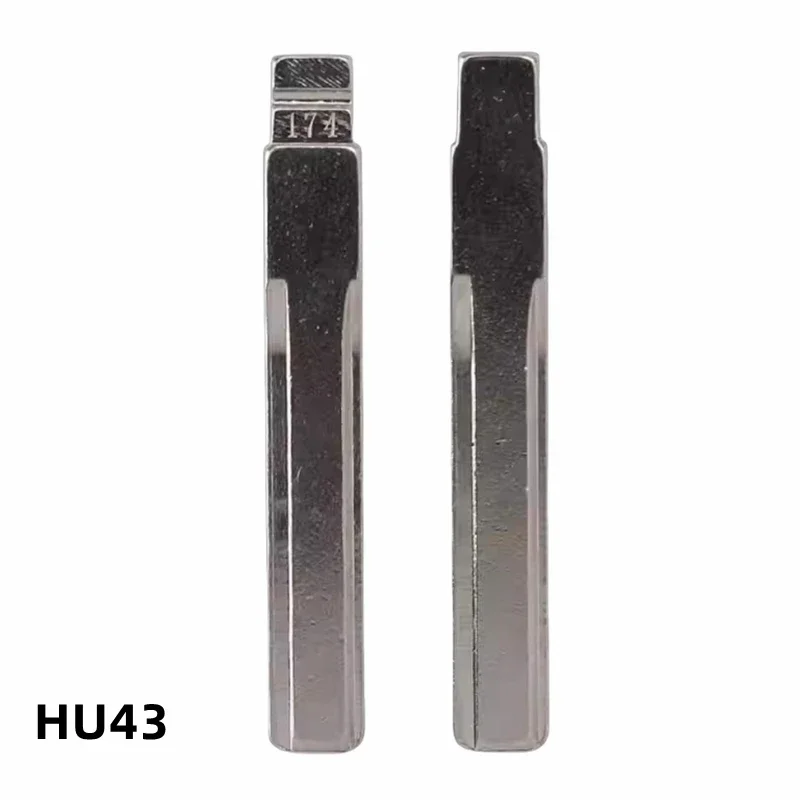 OEM 10 шт. 174 #   HU43 металлический пустой необрезанный лезвие дистанционного ключа для Opel для Keydiy KD Xhorse VVDI JMD