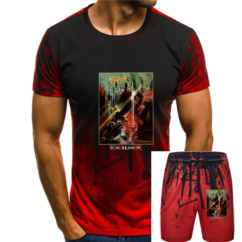 Футболка Excalibur v3 с зеленым постером, все размеры S...5XL