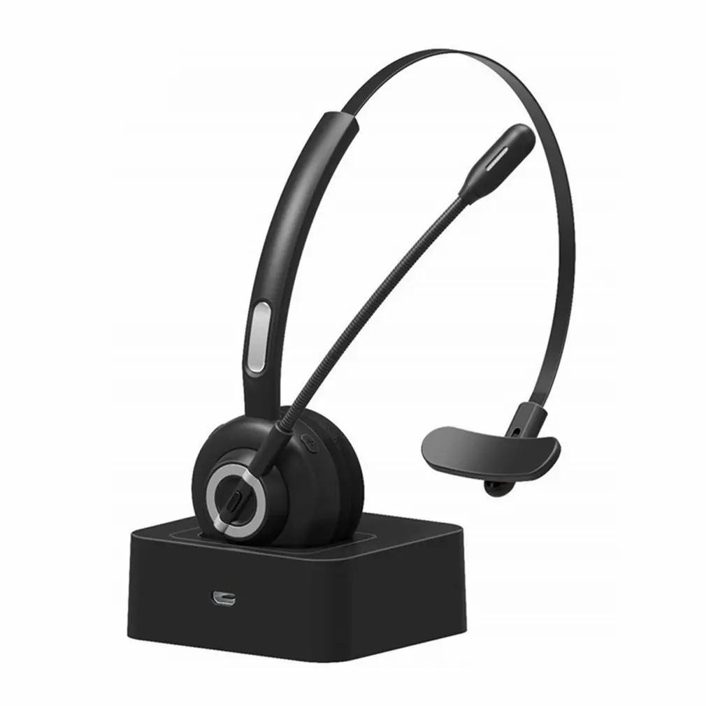 Беспроводная гарнитура для звонков, Bluetooth-Совместимость 5,0, беспроводные наушники-тракер с микрофоном, гарнитура для телефона, ПК