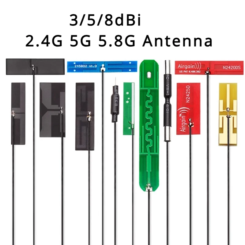 5 шт., Внутренняя антенна FPC PCB 5dBi 8dBi IPX IPEX