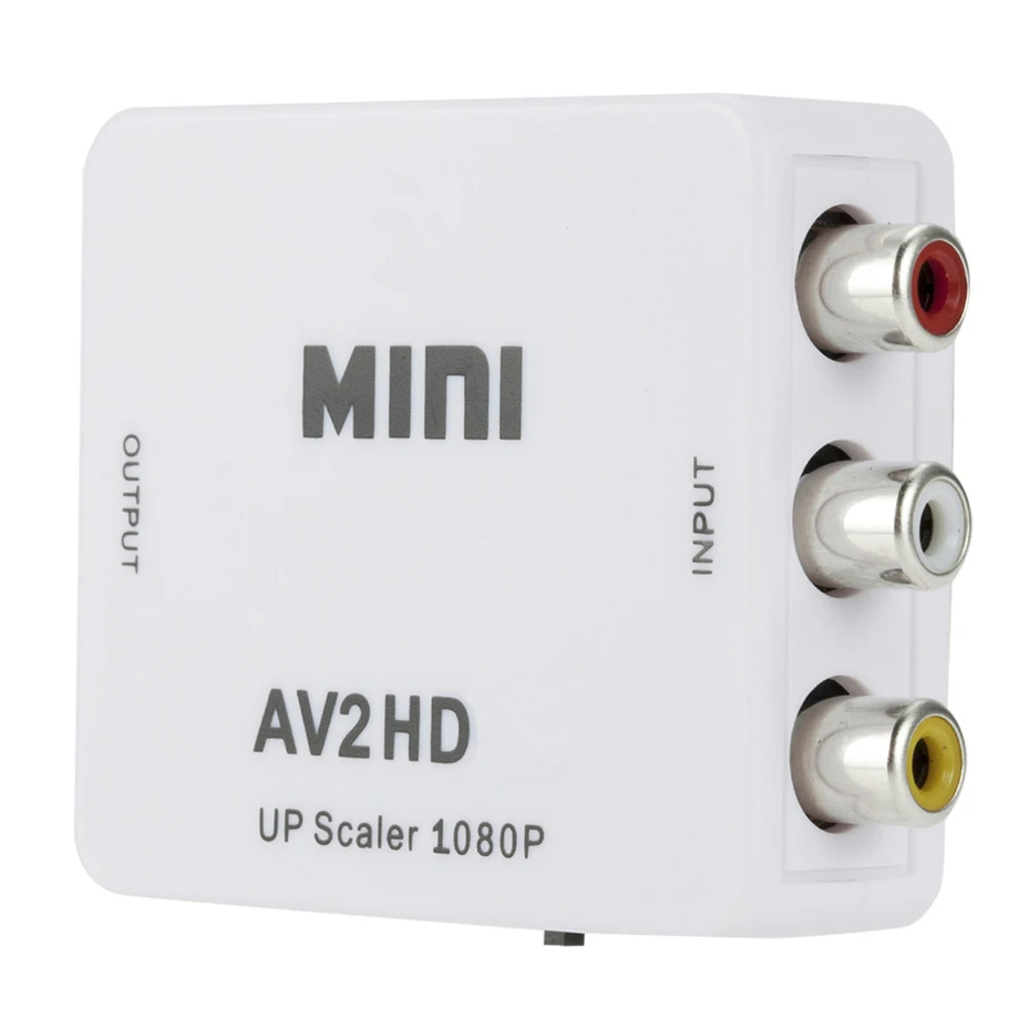 Преобразователь видео HD 1080P HDMI-совместимый с AV RCA CVSB LR коробка AV2HDMI видео HDMI-совместимый AV-преобразователь адаптер с поддержкой NTSC PAL (art.: 3920c7fa5675e) - 3920c7fa5675e