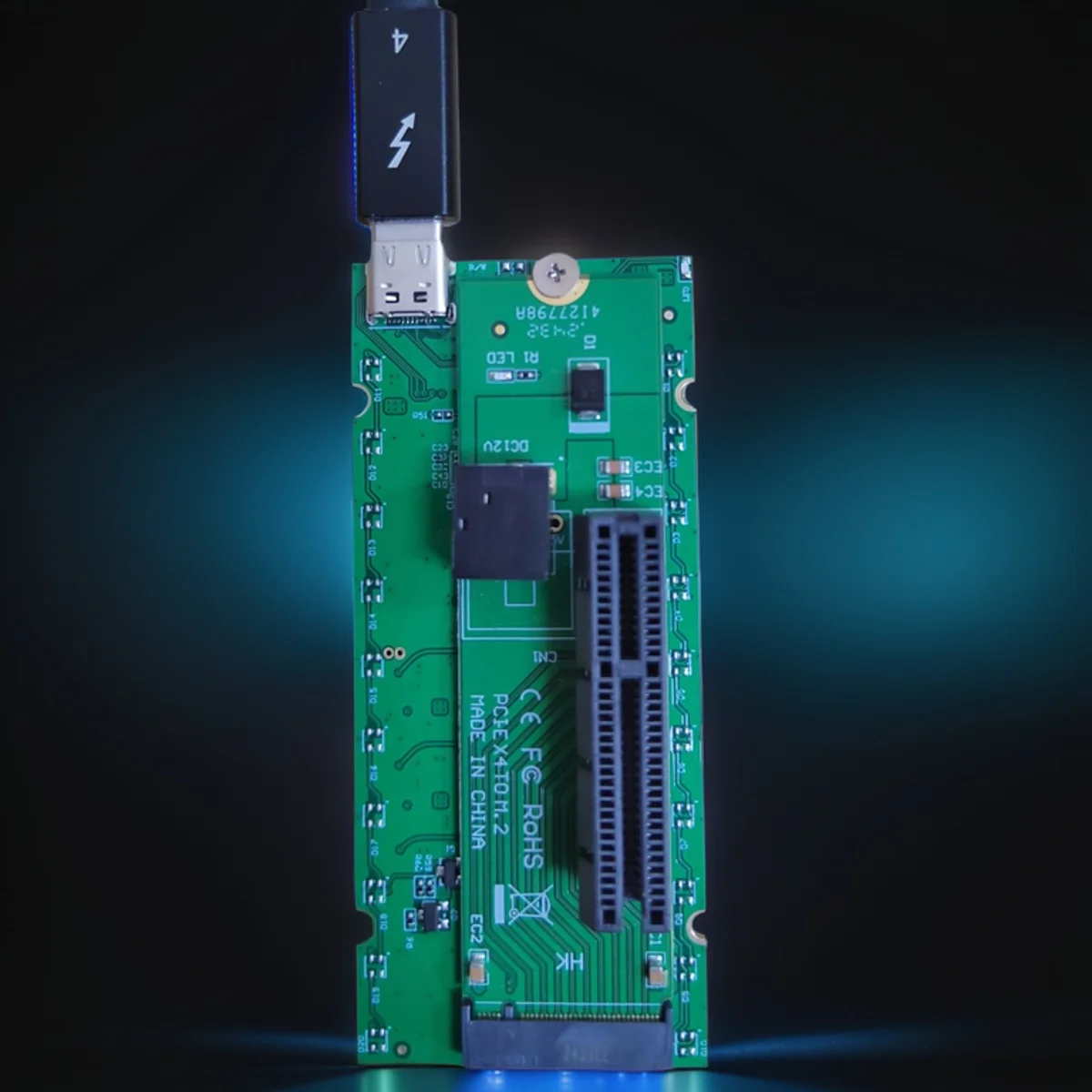 Фото 2025 НОВЫЙ USB4 к PCIe, совместимый с Thunderbolt 4/3 Asm2464 Master, 40 Гбит/с, можно подключить к звуковой карте EGPU, карта захвата DMA №4
