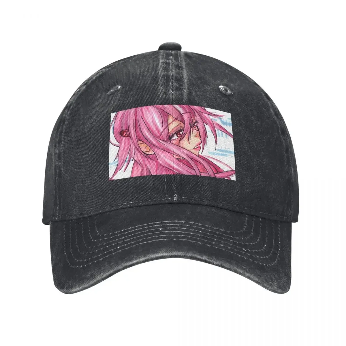 Бейсбольная кепка Guilty Crown Inori в стиле аниме, милая черная рыбацкая кепка для женщин, 2024, мужская