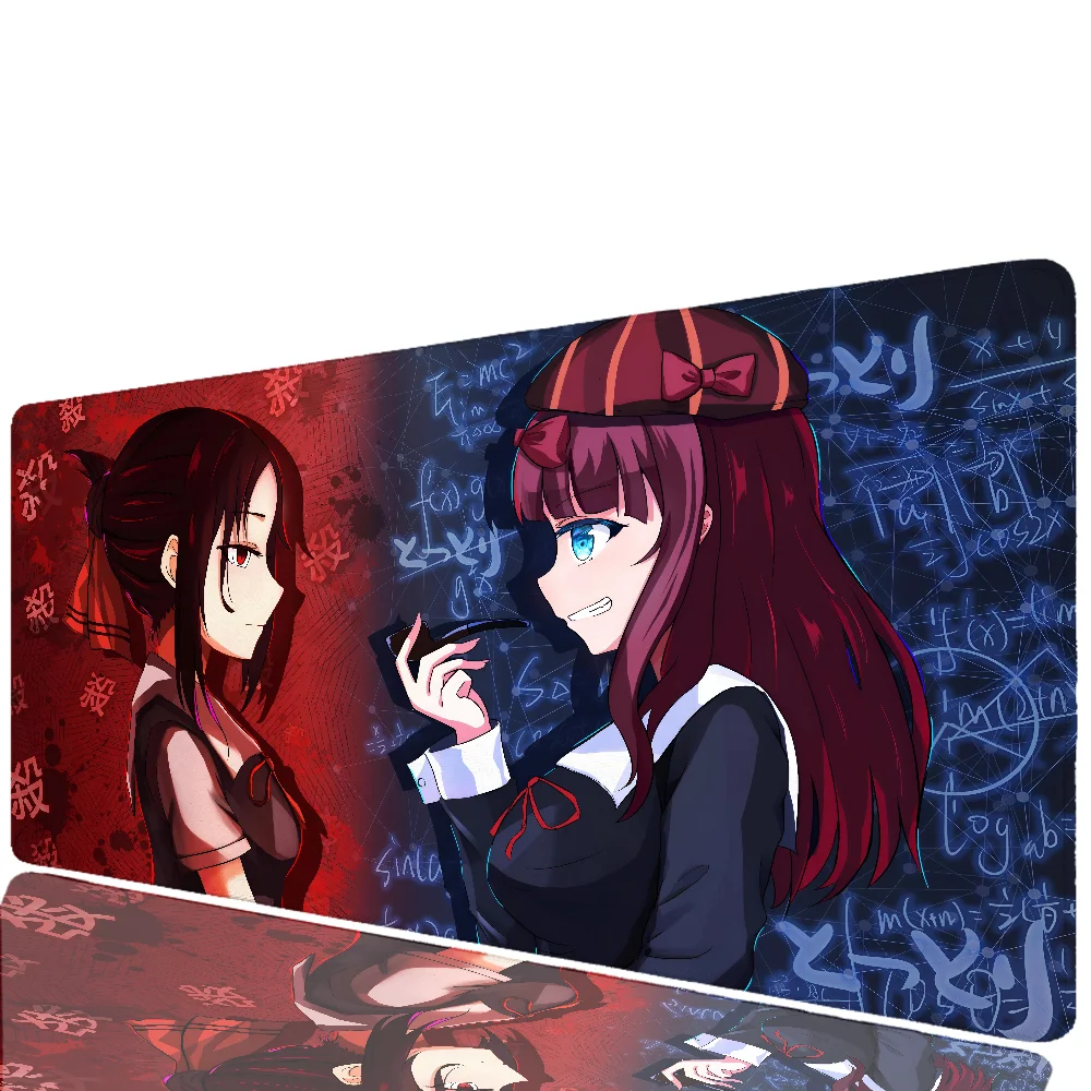 Фото Коврик для мыши в стиле аниме Kaguya Sama Love Is War, большой игровой коврик для мыши LockEdge, утолщенный коврик для компьютерной клавиатуры, настольный коврик №5