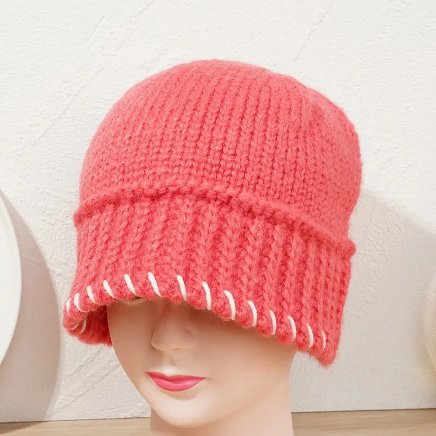 Soft Knit Couple Hat - Womens Wool Knit Bucket Hat for Casual Trendy Style - Perfect Beanie Hat for Her Bamboo hat Men hat Gorra