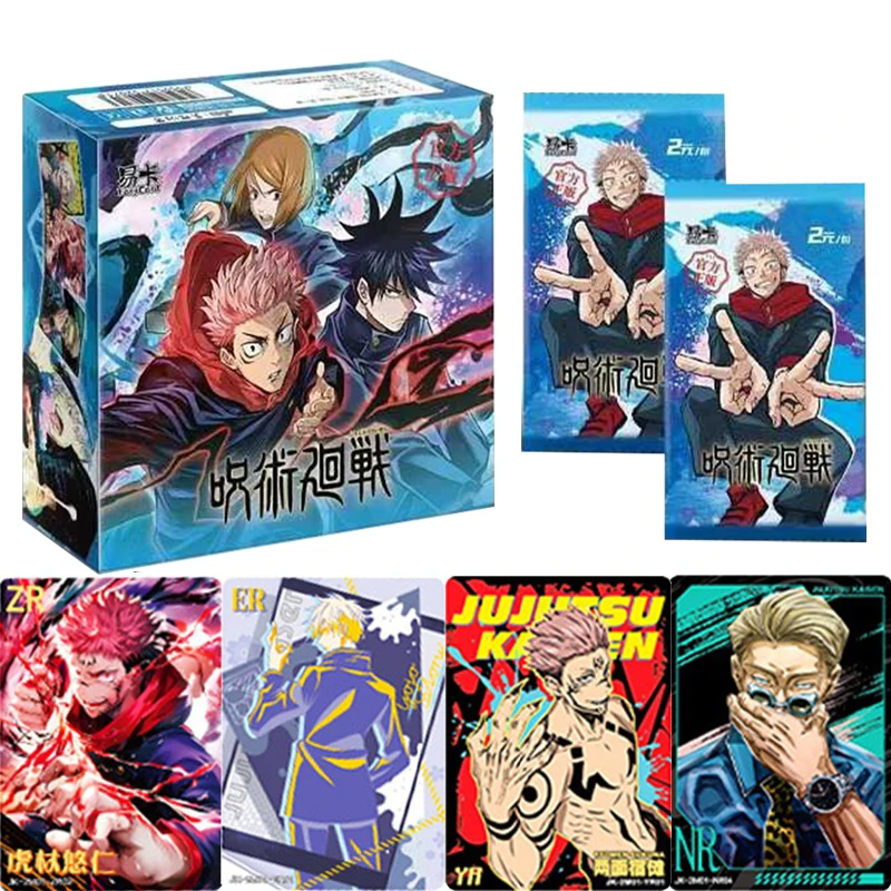 Карты Jujutsu Kaisen, карты Warlock, Gojo Satoru Fushiguro Megumi Itadori Yuji, карты аниме, коллекция персонажей, карты, игрушки, подарки