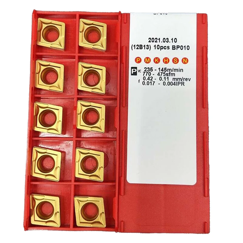 10 шт., карбидные пластины CCMT120408, CCMT 432