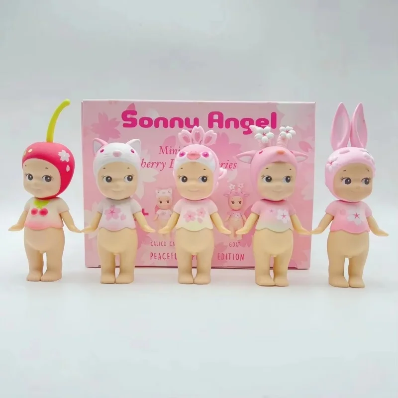 Фото Sonny Angel 2019, серия Cherry Blossom, мини-фигурки, 5 стилей, глухая коробка, аниме, орнамент, куклы-сюрпризы, подарки, качественная копия игрушек №2