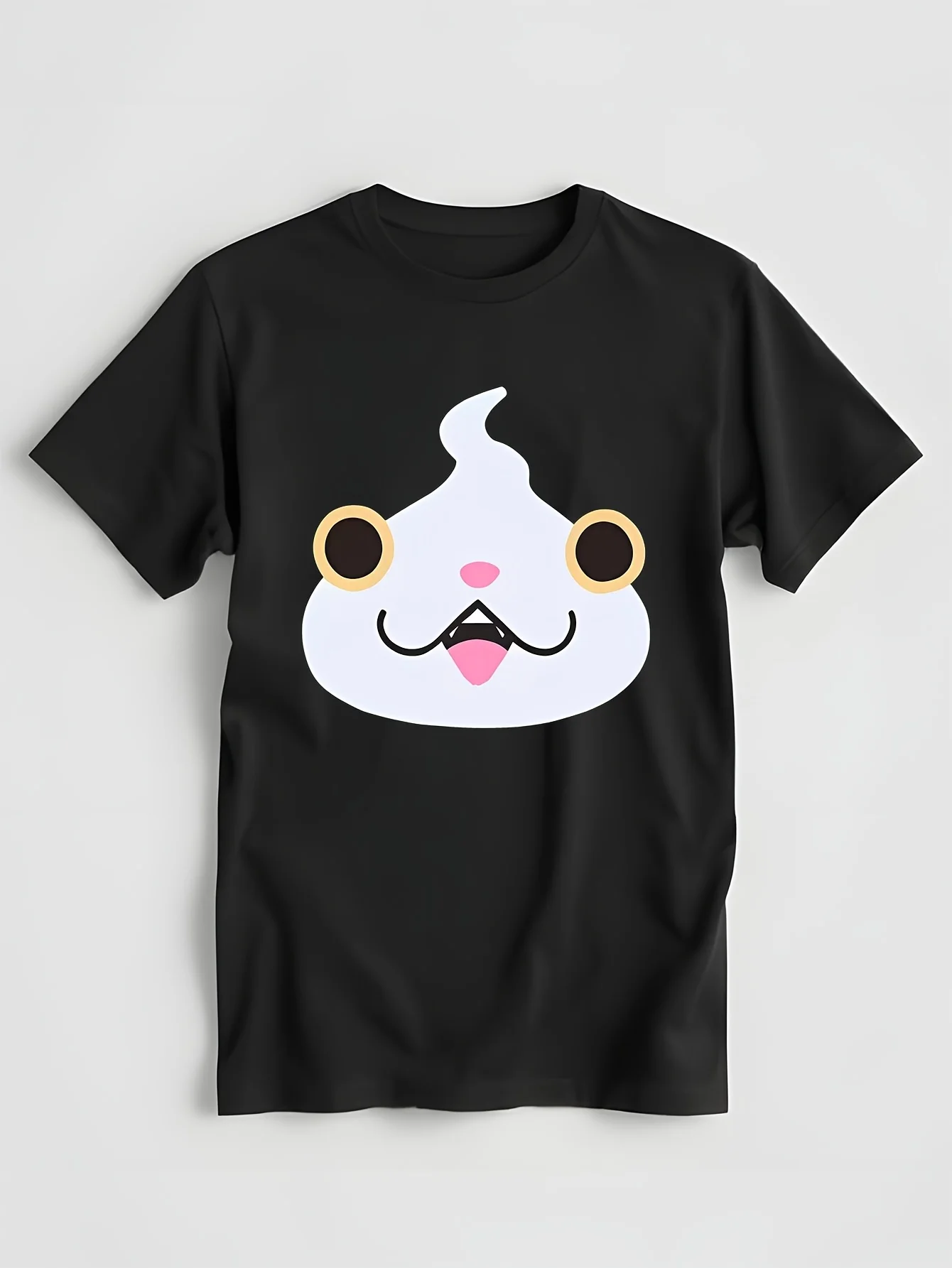 Новая футболка с изображением аниме Yo Kai Yokai Watch Jibanyan Face, красная, Nwt 100, аутентичная синяя