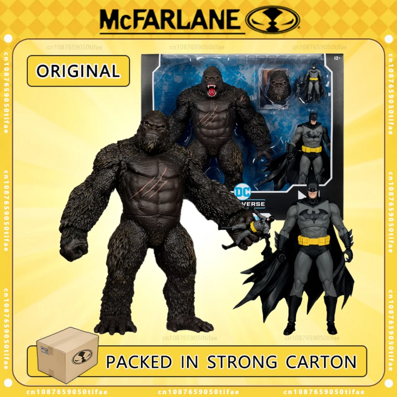 McFarlane Toys DC Multiverse Batman vs. Kong (Justice League vs. Godzilla vs. Kong) Monsterverse Multi Pack Фигурка Кукла
