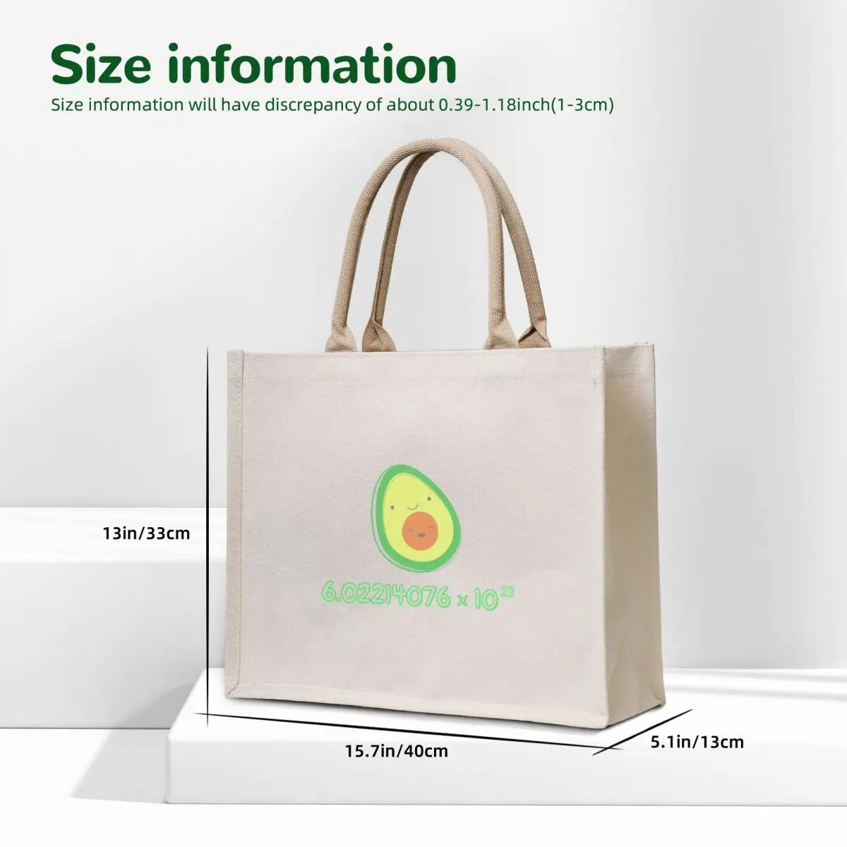 Фото Номер Avogadro - химическая шутка Tote Bag, холщовые сумки-тоут, многоразовые продуктовые сумки, ручная сумка №5