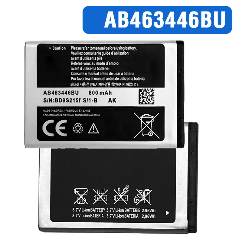 AB463446BU AB043446BE Аккумулятор 800 мАч для Samsung SGH-E210 E500 E900 X150 X208 X300 C3300K B189 B309 F299 E3520 Аккумуляторы для телефонов