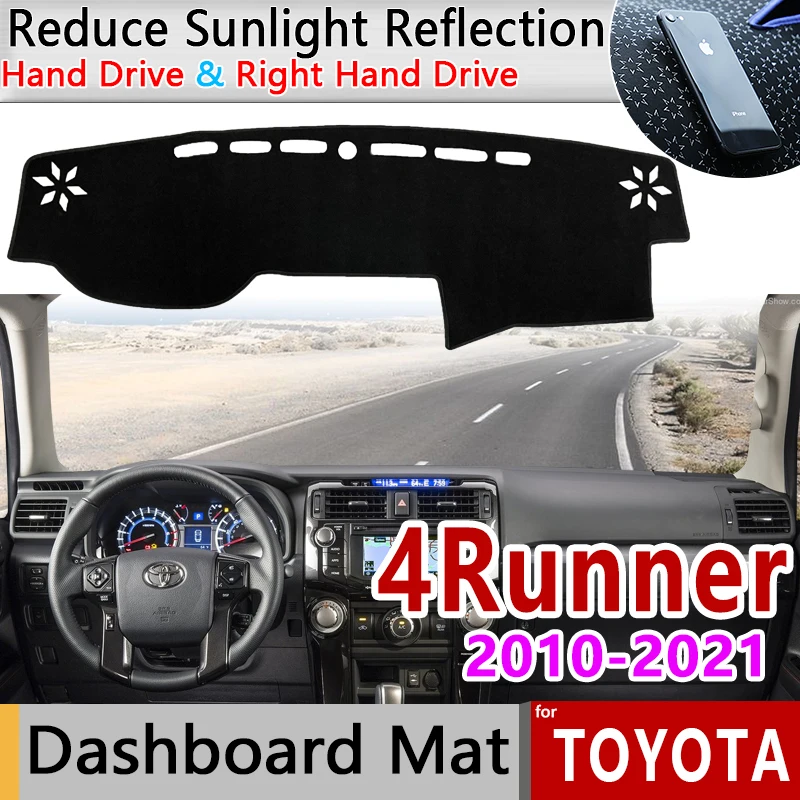 Крышка приборной панели коврик для Toyota 4runner 4runner N280 2010-2021 Солнцезащитная Подушка Нескользящие аксессуары 2015