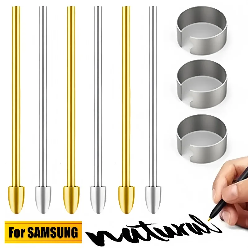 6-2 шт. металлические сменные наконечники для ручек Touch Stylus S, износостойкий наконечник для Samsung Galaxy Tab S9 S8 S7 Note 10 20 с зажимом