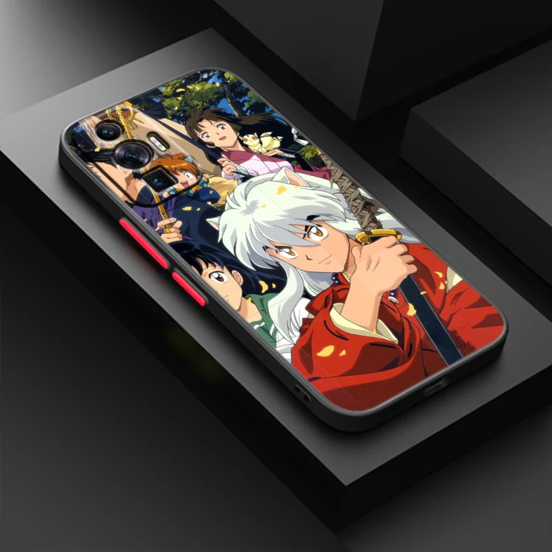Фото Аниме Inuyasha Cute для POCO M6 F5 F4 X5 X4 X3 NFC X2 M5S M4 M2 C55 C51 GT Pro 5G Frosted Translucent полупрозрачный №3