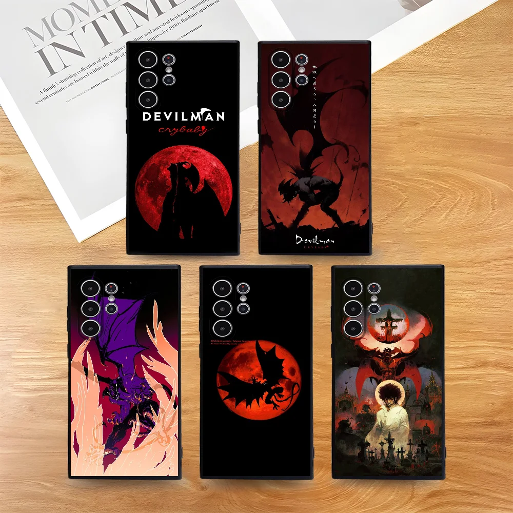 Чехол для телефона с аниме D-Devilman C-Crybaby для Samsung Galaxy S25 S24 S22 S23 Ultra S21 S20 Plus 5G, матовый нескользящий чехол с полным покрытием