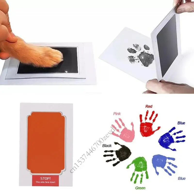 Фото Детская ручная отпечатка Footprint Inkpad 5x7inch без чернила для черниль №5